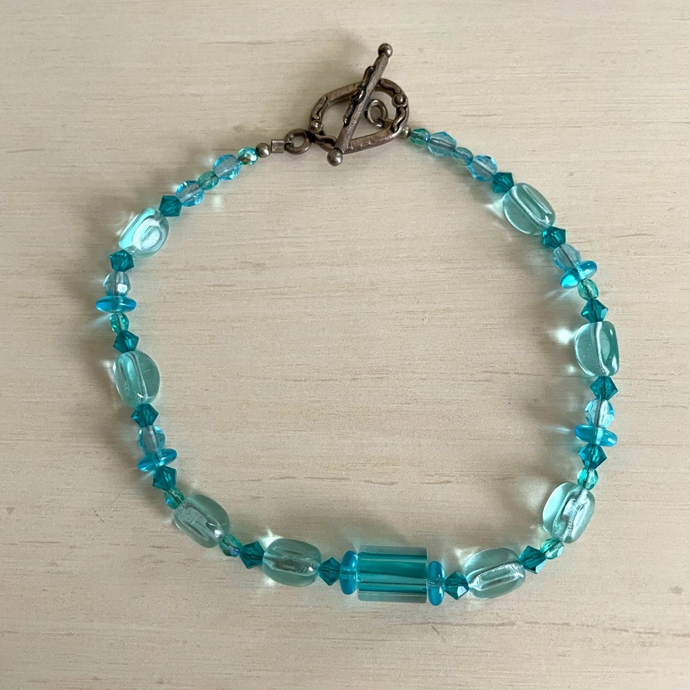 Blue Beaded Bracelet
